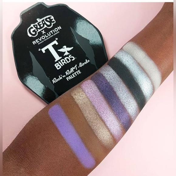 🖤💜REVOLUTION x GREASE🖤💜T Birds Rock'n Roll Shadow Palette 9 Shades/NIB - Picture 5 of 8